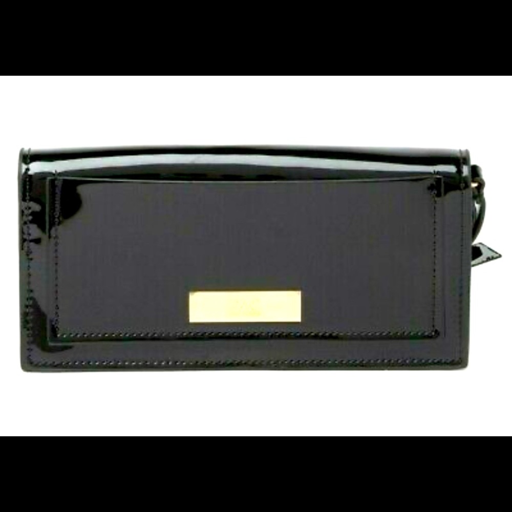ZAC POSEN EARTHETTE PATENT LEATHER WRISTLET WALLET - Picture 2 of 6
